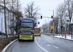 Unangemelde Strassenblockaden In Jena 34